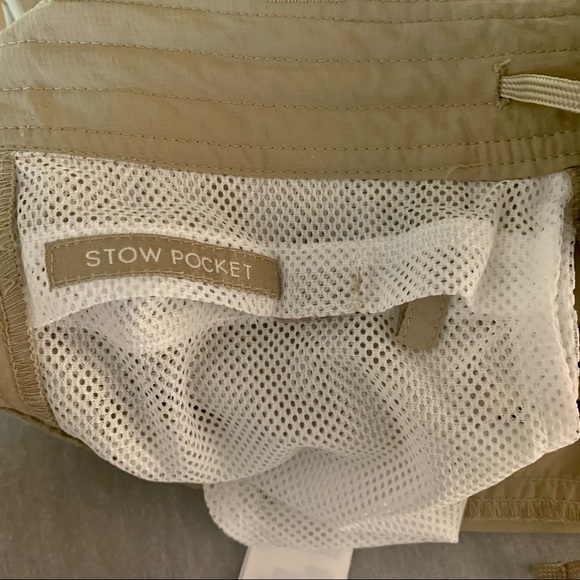 THE NORTH FACE Long Hiking Shorts Capris Nylon Quick Dry Khaki Tan Trail - Picture 13 of 15